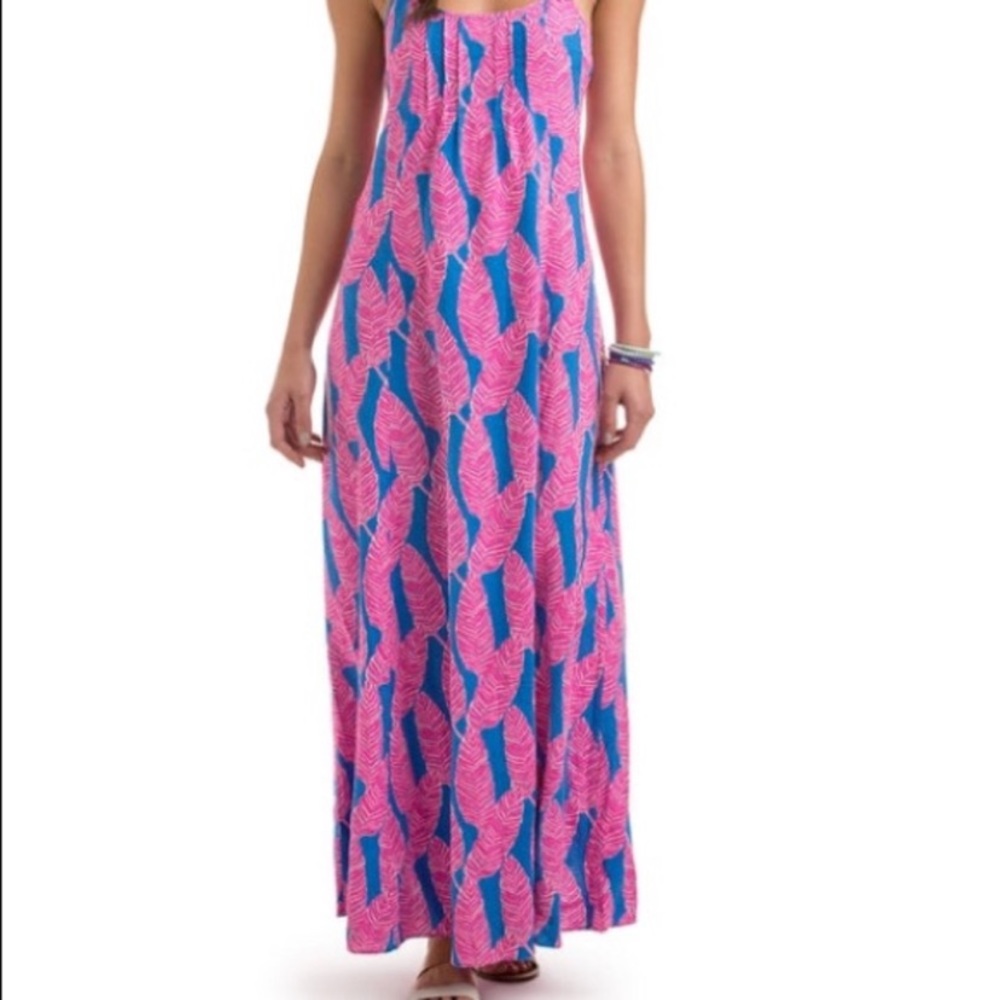 Vineyard Vines feather maxi dress size 16